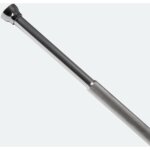 Barre tringle pour rideau de douche ou baignoire extensible sans per�age en alu arios 75 - 125cm finition ...