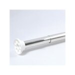 Barre tringle pour rideau de douche ou baignoire extensible sans perçage en alu decor 125 - 220cm finition ... Barre tringle pour rideau de douche ou baignoire extensible sans perçage en alu decor 125 - 220cm finition ...