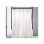 Barre tringle pour rideau de douche ou baignoire extensible sans perage en alu kreta 125 - 220cm noir ...