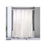 Barre tringle pour rideau de douche ou baignoire extensible sans perçage en alu magic 125 - 220cm blanc ... Barre tringle pour rideau de douche ou baignoire extensible sans perçage en alu magic 125 - 220cm blanc ...