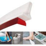Barri�re de douche pliable et syst�me de r�tention pour barrage d'eau et maintient l'eau � l'int�rieur ...