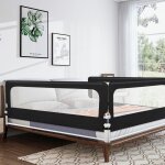 Barri�re de lit anti - chute pour tout - petits 150 cm noir