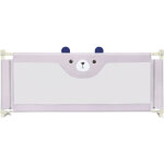 Aqrau barrière de lit pour enfants 200x100 cm toddler bed guard gris (1 côté) Aqrau barrière de lit pour enfants 200x100 cm toddler bed guard gris (1 côté)