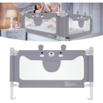 Barrière de lit barrière de lit réglable en hauteur 150 cm protection anti - chute pour bébé et enfant ... Barrière de lit barrière de lit réglable en hauteur 150 cm protection anti - chute pour bébé et enfant ...