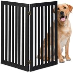 Relaxdays barri�re de s�curit� pour chiens, hxl : 91, 5 x 103 cm, mdf, portail de s�curit�, pliable, ...
