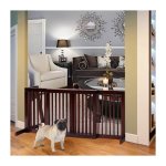 Costway - barrire de scurit rglable en bois, animaux de compagnie, clture autoportante  3 panneaux ...