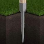 Base de pilier, ancrage � marteau 90x90x750 mm