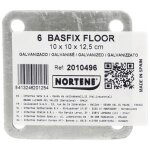 Basfix floor - platine pour fixation poteau sur sol dur - galvanis� - nortene