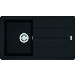 Franke - basis - vier en fragranit bfg 611 - 86, 86x50 cm, noir mat 114. 0661. 512