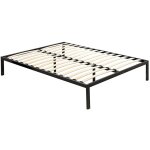 Monmobilierdesign - basi sommier à lattes avec pieds en acier robuste 160x200 cm Monmobilierdesign - basi sommier à lattes avec pieds en acier robuste 160x200 cm