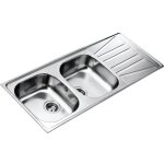 Teka - vier 2 cuves 1 égouttoir basico inox toile micro - structuré Teka - vier 2 cuves 1 égouttoir basico inox toile micro - structuré