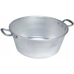 Bassine aluminium anse alu � 45 - 21 l epr 1, 5 mm - le pratique