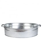 Ac - deco - bassine ovale - l 45, 2 x l 58, 5 x h 15, 4 cm - zinc - livraison gratuite