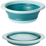 Bassine retractable, bassine pliable, bol  vaisselle rond pliable moyen multifonctionnel, bol pliable ...