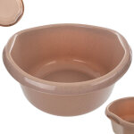 Bassine ronde en plastique profonde et robuste - grand bac id�al pour la salle de bain, la buanderie, ...