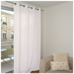 Bastia - rideau lin et coton 140x250 cm coloris - ecru