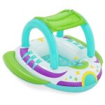 Bateau gonflable - bestway - vaisseau spatial - 98x95x61 cm - toit amovible - klaxon sonore