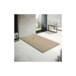 Receveur de douche en r�sine largeur 90 moka ral 1019 90x100 cm