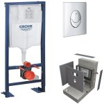 Bati support grohe solido + plaque chromée + habillage wedi i - board Bati support grohe solido + plaque chromée + habillage wedi i - board