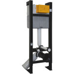 Bti - support wc nf autoportant evo + plaque de commande 3 / 6l blanche