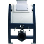 B�ti - support wc encastr� reglable avec plaque de d�clenchement chasse d'eau, panneau de fixation toilettes ...