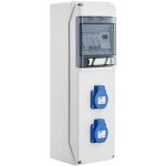 Batilec - coffret �lectrique piscine avec horloge �lectronique + id 40a 30ma ac + 2 disj 16a + 2 prises ...