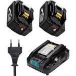 Batterie, 2x batterie de remplacement mini charger bl1850 18 v 5, 5 ah , compatible avec makita tool ...