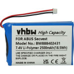 Vhbw - batterie compatible avec abus secvest fuaa50000, fuaa50100, fuaa50500 systme d'alarme (2500mah, ...