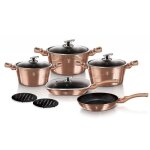 Batterie de cuisine en granit or rose berlinger haus bh - 6191