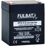 Batterie fulbat agm plomb etanche fp12 - 4. 5 (t1) 12 volts 4, 5 amps