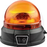 Batterie  led gyrophare 12 / 24 v fixation aimant sur machine agricole