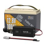 Batterie lithium 12v100ah 1280wh lifepo4 basse temprature + 14, 6v 20a chargeur de batterie au lithium ...