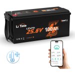 Batterie 24v 100ah lithium lifepo4 bluetooth, protection à basse température pour camping - car, moteur ... Batterie 24v 100ah lithium lifepo4 bluetooth, protection à basse température pour camping - car, moteur ...