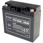 Batterie au plomb v - tac vt - 12 - 18 18ah 12v pour systmes d&39alarme, vidosurveillance, ups - m5 ...