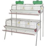 Batterie des poules pondeuses 6 compartiments id�al pour 30 poules, cages pour poules pondeuses en batterie, ...