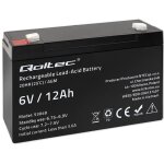 Batterie qoltec agm 6 v 12 ah sans entretien efficace longue dur�e de vie pour onduleurs, balances et ...