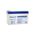 Ultracell - batterie rechargeable plomb / vrla 12v / 12ah gamme ul, sortie pour cosses faston 4, 8mm