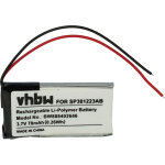 Vhbw - 1x batterie compatible avec samsung bn81 - 04794a, ssg - 2200ar lunettes 3d, vr (70mah, 3, 7v, ...