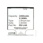 Batterie tlphone, smartphone, gsm pour microsoft 3. 8v 2200mah - bv - l4a - nx