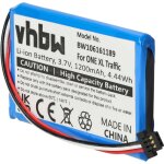 Vhbw - batterie compatible avec tomtom go 50, 60 gps, appareil de navigation (1200mah, 3, 7v, li - ion) ...