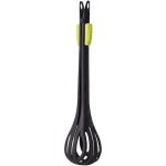 Batteur � oeufs multifonctionnel pince � nourriture en nylon fouet � oeufs manuel (noir)