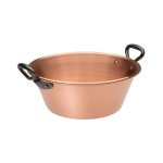 Baumalu - bassine a confiture 26 cm cuivre 12 / 10eme anses fonte Baumalu - bassine a confiture 26 cm cuivre 12 / 10eme anses fonte