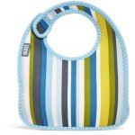 Bavoir - built ny - lot de 2 - rayures - bleu - enfant - lavable