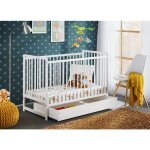Bb - loisir - berceau bébé lit bébé avec tiroir 120x60cm blanc mat barreaux amovibles cypi Bb - loisir - berceau bébé lit bébé avec tiroir 120x60cm blanc mat barreaux amovibles cypi