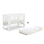 Bb - loisir - lit b�b� 120x60cm avec tiroir couleur blanc olive lit � barreaux amovible