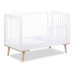 Bb - loisir - lit b�b� �volutif 120x60cm blanc sophie barreaux amovible avec barri�re inclus