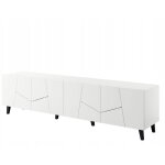 Bb - loisir - meuble tv 200x52x42 cm blanc mat viso meuble hi - fi luxueux sur pieds Bb - loisir - meuble tv 200x52x42 cm blanc mat viso meuble hi - fi luxueux sur pieds