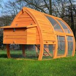 Bb - loisir - poulailler en bois pour jardin 2 / 5 poules 172x76x102 cm - modele 126 grande poule