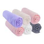 Bbla - lot de 6 drap housse 60x120 b�b� coton candy