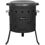 Bbq - toro kazan en fonte 16 l avec four kazan � 40 cm, marmite en fonte avec couvercle, marmite � goulasch, ...